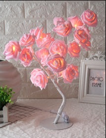 Beautiful LED Tree Lamp Rose Bush