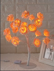 Beautiful LED Tree Lamp Rose Bush