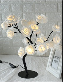 Beautiful LED Tree Lamp Rose Bush