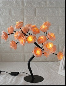 Beautiful LED Tree Lamp Rose Bush